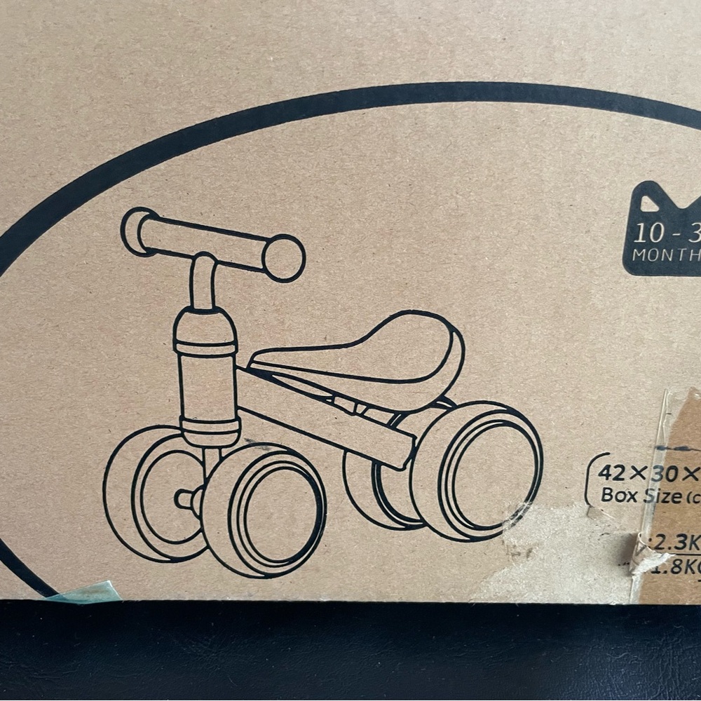 Toddler Balance Bike - Black
